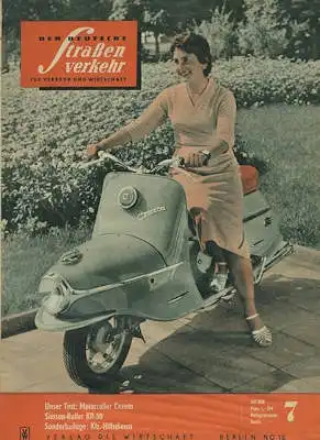 Der deutsche Straßenverkehr 1958 Heft 7