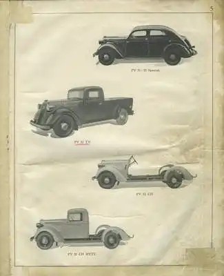 Volvo PV 51 / 52 Ersatzteilliste 1936-1938