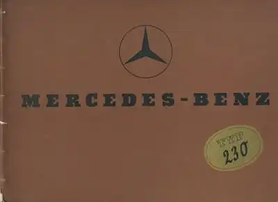 Mercedes-Benz Type 230 Prospekt 8.1937