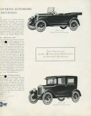 Chevrolet Programm 1926