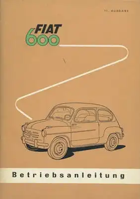 Fiat 600 Bedienungsanleitung 1959