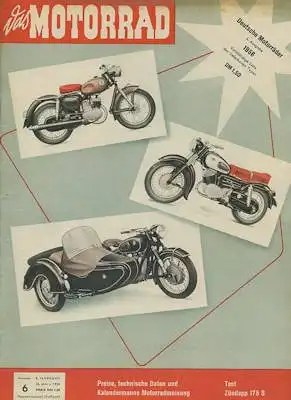 Das Motorrad 1956 Heft 6