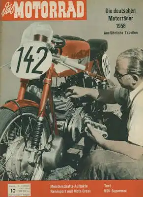 Das Motorrad 1958 Heft 10
