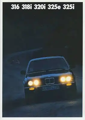 BMW 316-325i Prospekt 1.1987