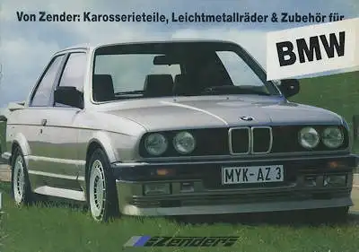 BMW Zender Sonderausstattung Prospekt 1980er Jahre