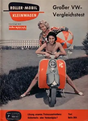 Rollerei und Mobil / Roller Mobil Kleinwagen 1958 Heft 7