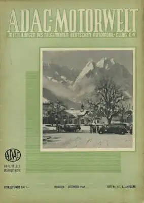 ADAC Motorwelt 1949 Heft 12