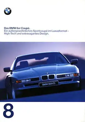 BMW 8er Coupés Prospekt 1997
