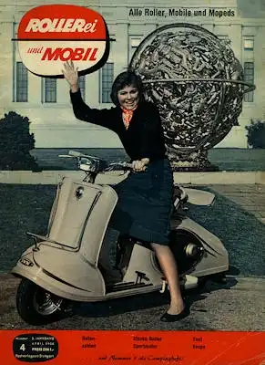 Rollerei und Mobil / Roller Mobil Kleinwagen 1956 Heft 4
