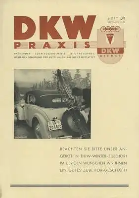 DKW Praxis Nr. 31 Sept. 1937
