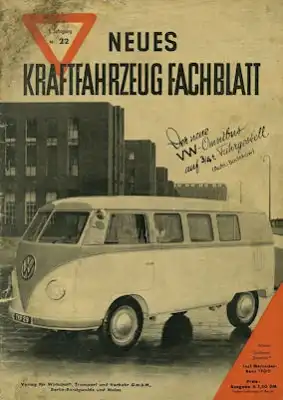 Das Kraftfahrzeug Fachblatt 1949 Heft 22