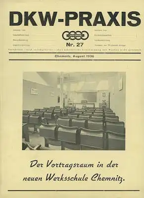 DKW Praxis Nr. 27 August 1936