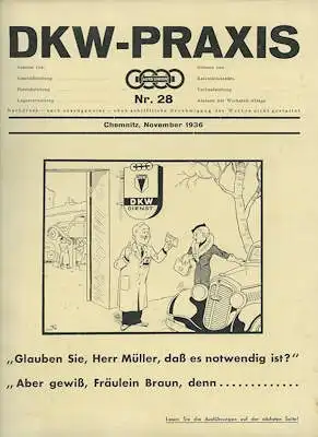 DKW Praxis Nr. 28 November 1936