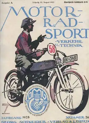Motorrad Sport Verkehr und Technik 1925 Heft 26
