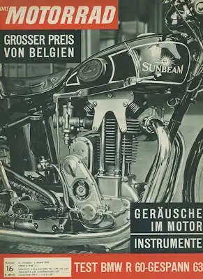 Das Motorrad 1963 Heft 16