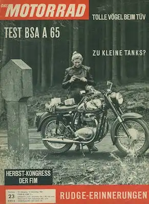 Das Motorrad 1963 Heft 23