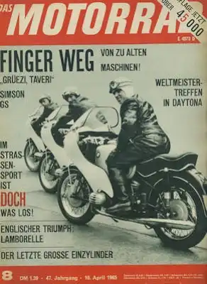 Das Motorrad 1965 Heft 8