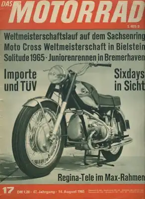 Das Motorrad 1965 Heft 17