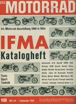 Das Motorrad 1968 Heft 18