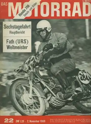 Das Motorrad 1968 Heft 22