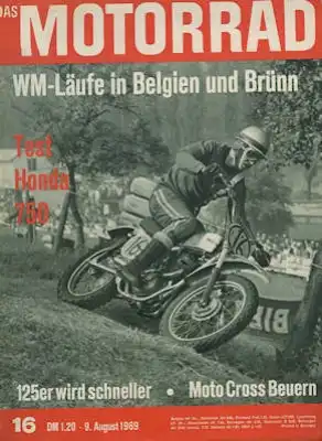 Das Motorrad 1969 Heft 16