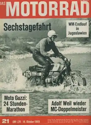 Das Motorrad 1969 Heft 21