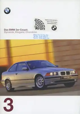 BMW 3er coupé Prospekt 1.1997