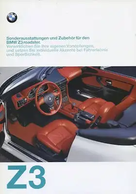 BMW Z 3 Sonderausstattung und Zubehör Prospekt 1997