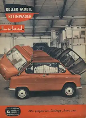 Rollerei und Mobil / Roller Mobil Kleinwagen 1957 Heft 12