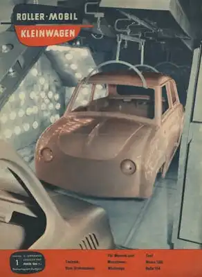 Rollerei und Mobil / Roller Mobil Kleinwagen 1957 Heft 1