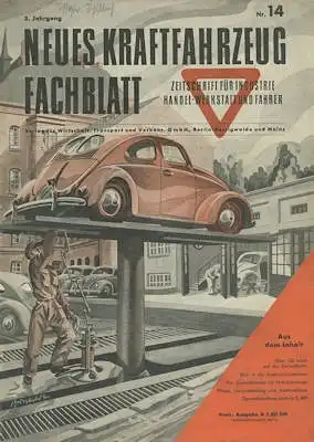 Das Kraftfahrzeug Fachblatt 1949 Heft 14