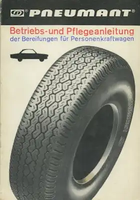 Pneumant Betriebs- und Pflegeanleitung 1973