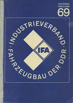IFA Fertigungs Programm 6.1968