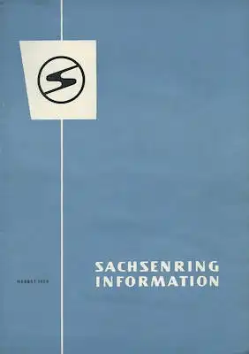 Sachsenring Information Herbst 1959