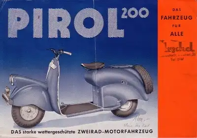 Pirol 200 Roller Prospekt ca. 1951