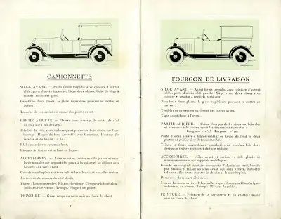 De Dion Bouton Programm 1925