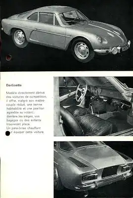 Alpine A 108 Prospekt ca. 1960