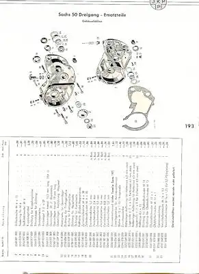 Josef Kruse Teile-Katalog 1960/61