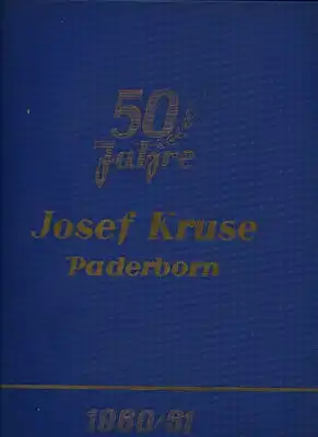 Josef Kruse Teile-Katalog 1960/61