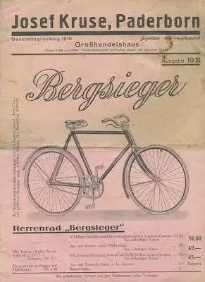 Josef Kruse / Paderborn Prospekt 1931