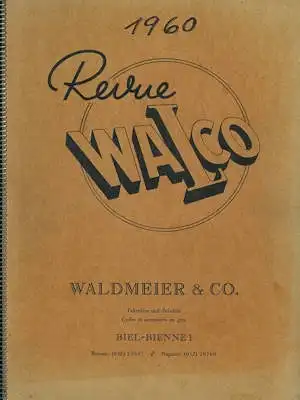 Waldmeier & Co / Biel-Schweiz Katalog ca. 1960