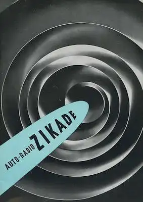 Autoradio Zikade D Prospekt ca. 1952