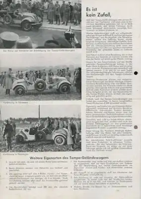 Tempo Gelände-Wagen Prospekt 1936/37