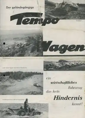 Tempo Gelände-Wagen Prospekt 1936/37