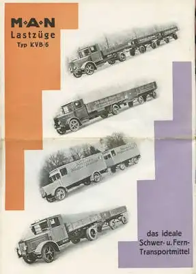 MAN 5 Tonner Typ KVB/6 Prospekt 12.1929
