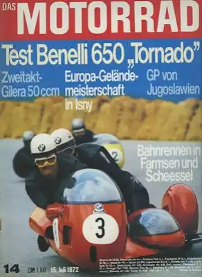 Das Motorrad 1972 Heft 14