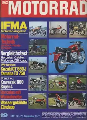 Das Motorrad 1972 Heft 19