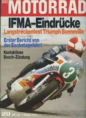 Das Motorrad 1972 Heft 20