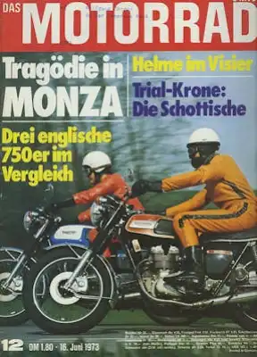 Das Motorrad 1973 Heft 12
