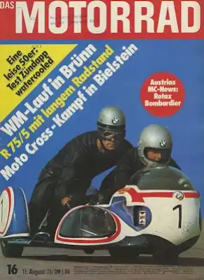 Das Motorrad 1973 Heft 16